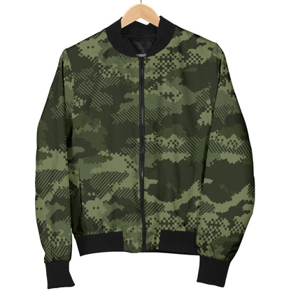 Army Camouflage Pattern Print Design 02 Men Bomber Jacket