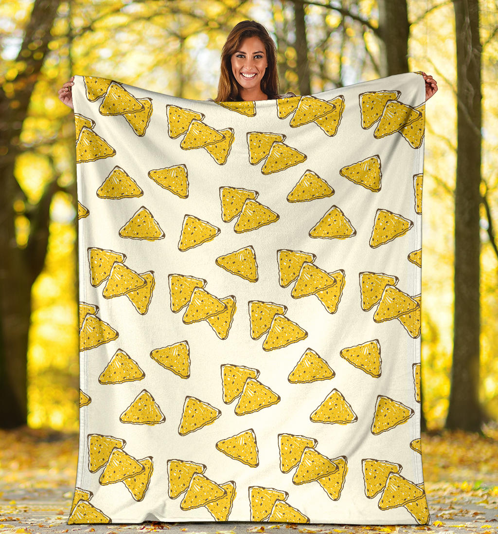 Nachos Pattern Print Design A01 Premium Blanket
