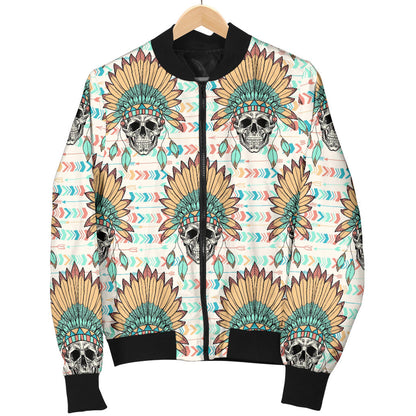 Boho Pattern Print Design 04 Men Bomber Jacket