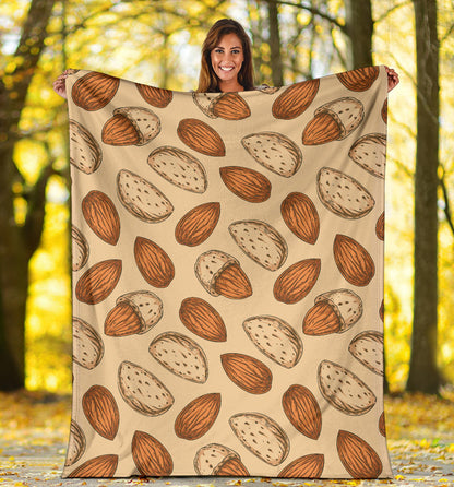 Almond Pattern Print Design 04 Premium Blanket