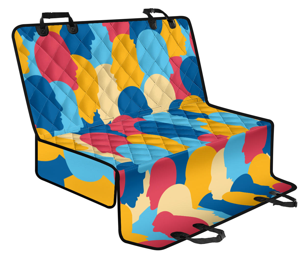 Psychology Pattern Print Design A02 Rear Dog Car Seat Cover Hammock