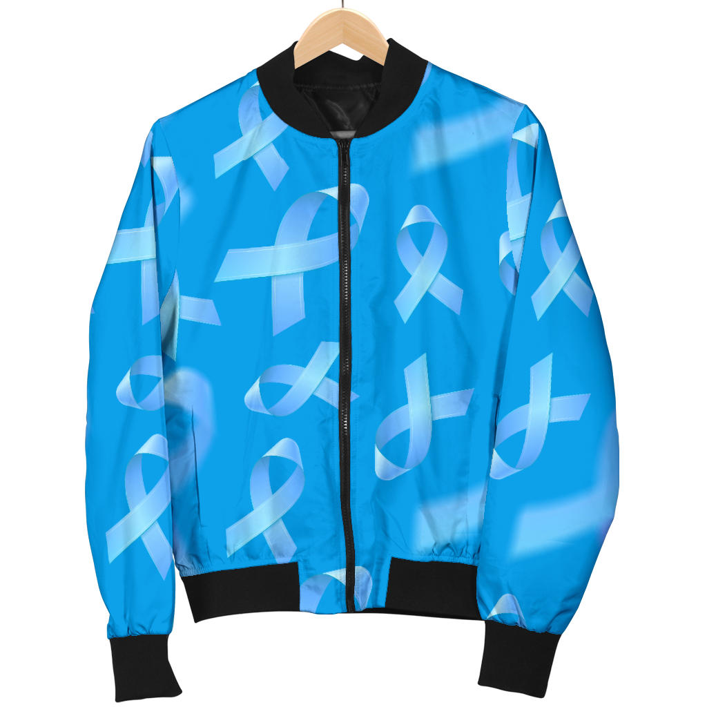 Prostate cancer Pattern Print Design A01 Men Bomber Jacket