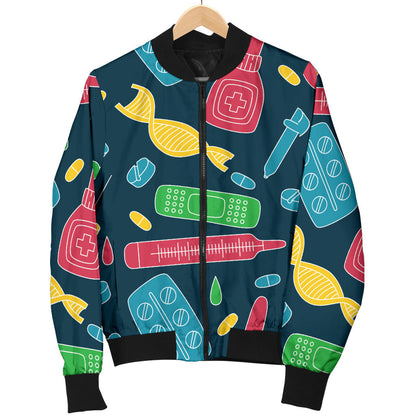 Phlebotomist Pattern Print Design A03 Men Bomber Jacket