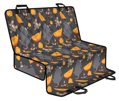 Rat Pattern Print Design 04 Rear Dog Car Seat Cover Hammock