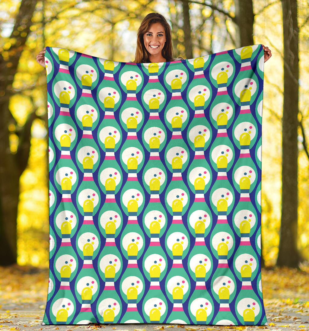 Bowling Pattern Print Design 04 Premium Blanket