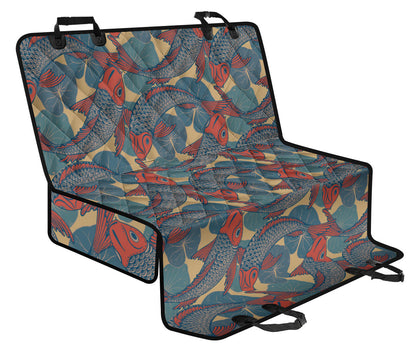 Pisces Pattern Print Design A01 Rear Dog Car Seat Cover Hammock