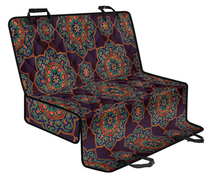 Medallion Pattern Print Design 03 Rear Dog Car Seat Cover Hammock