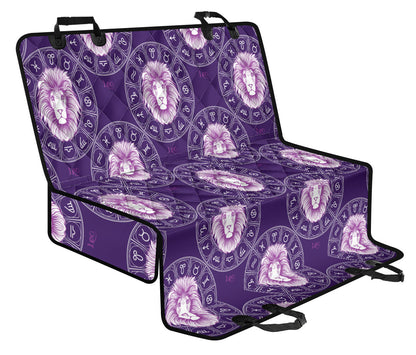 Leo Pattern Print Design 04 Rear Dog Car Seat Cover Hammock