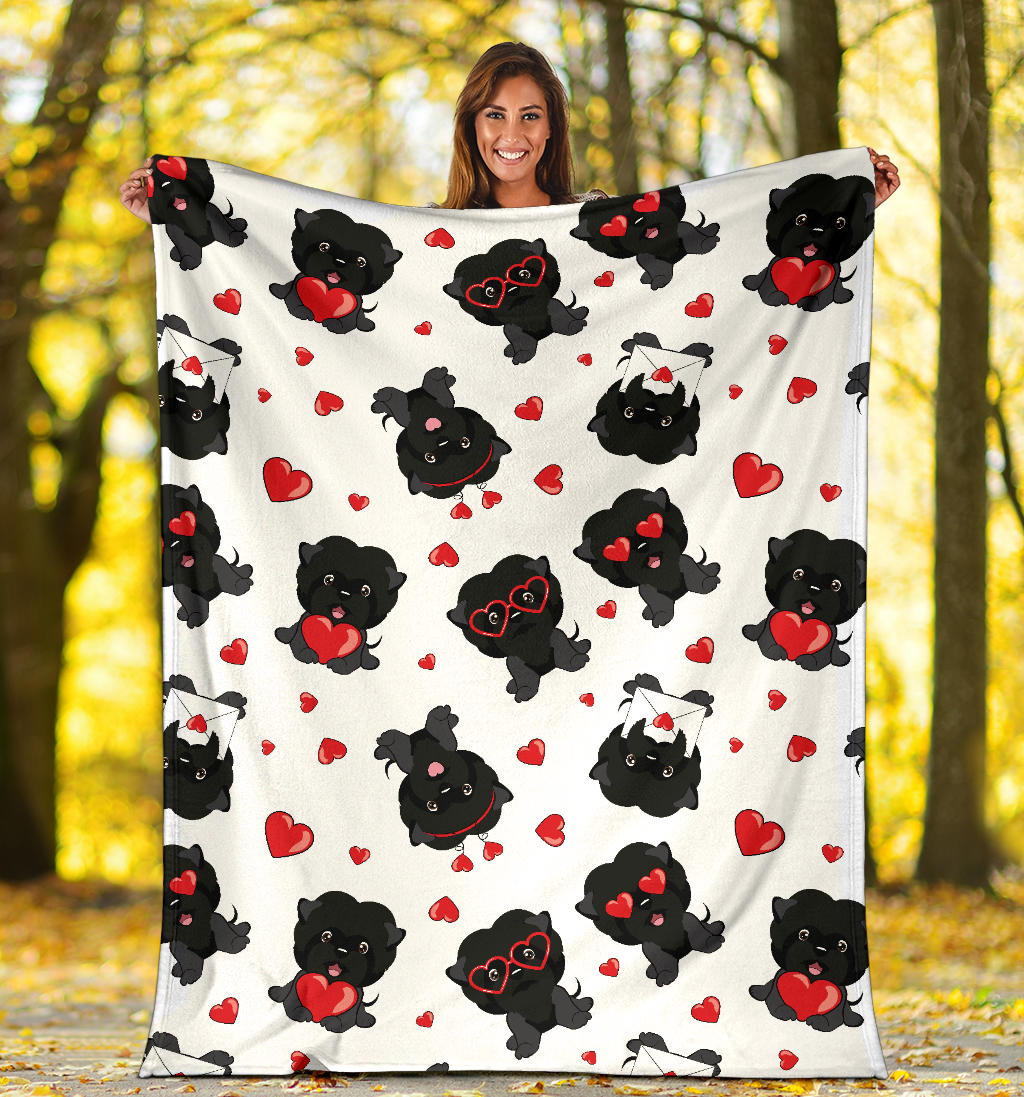 Affenpinscher Pattern Print Design 01 Premium Blanket