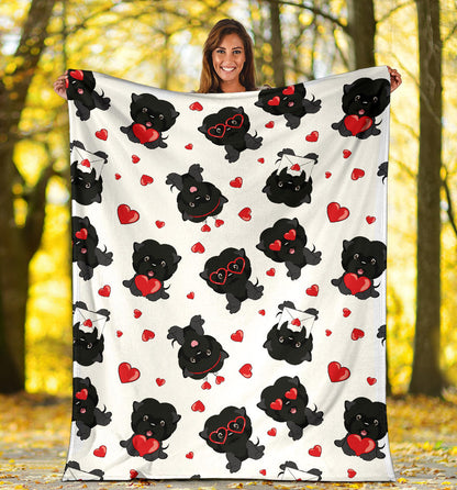Affenpinscher Pattern Print Design 01 Premium Blanket