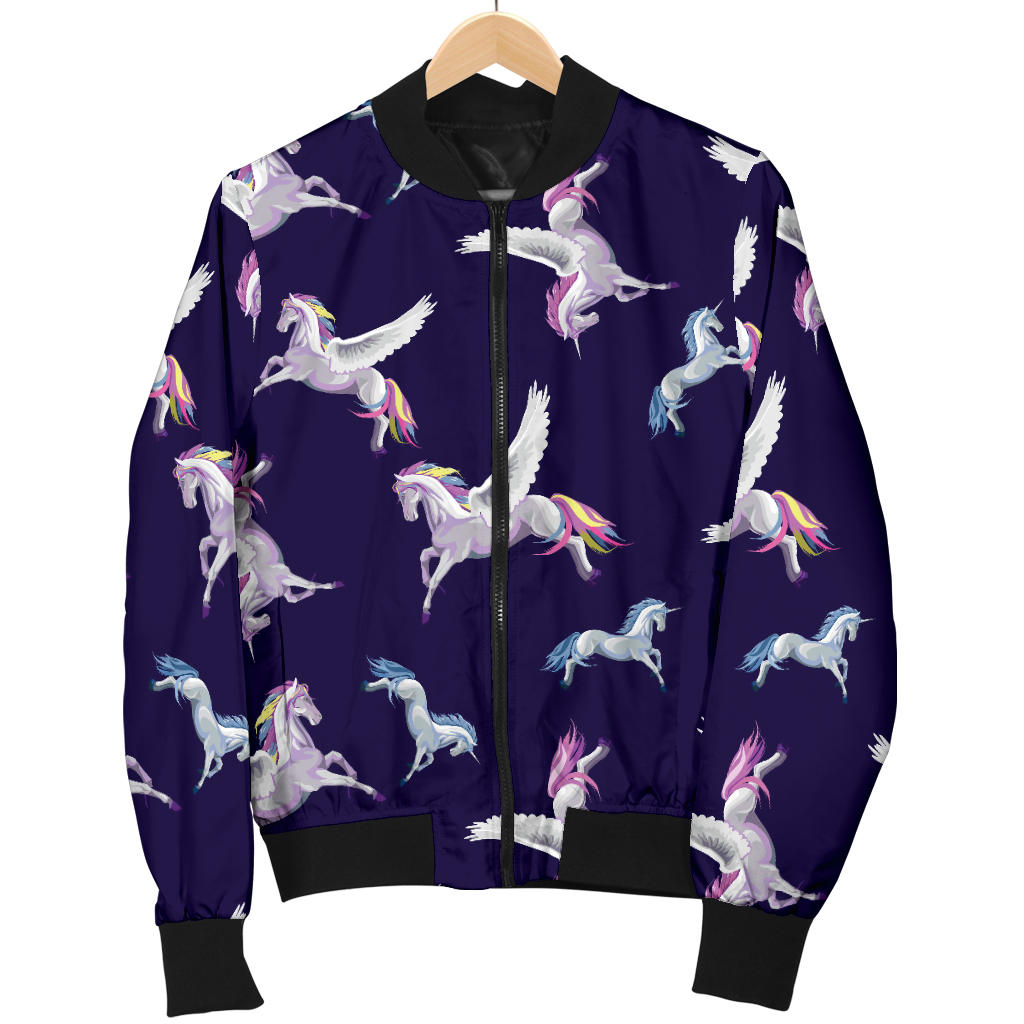 Pegasus Pattern Print Design 02 Men Bomber Jacket