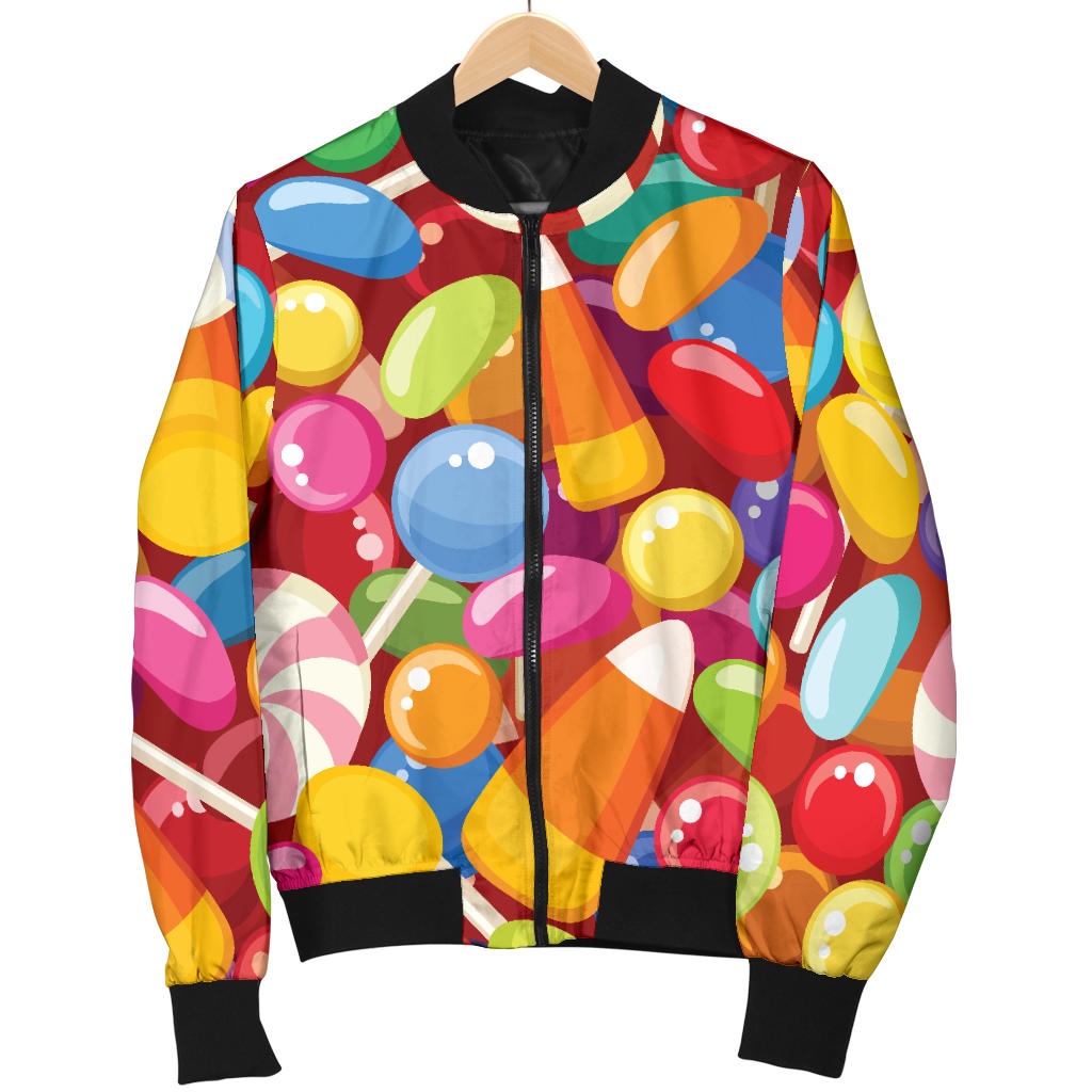 Candy Pattern Print Design 02 Men Bomber Jacket