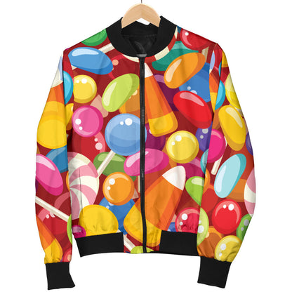 Candy Pattern Print Design 02 Men Bomber Jacket