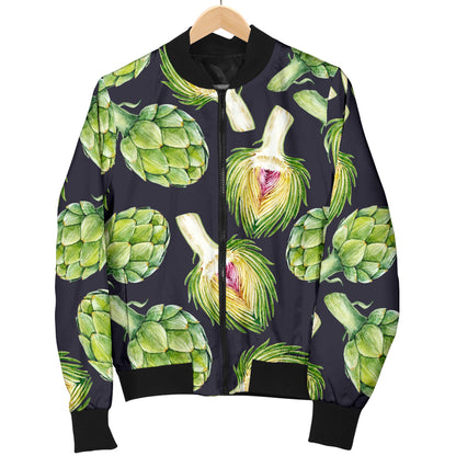 Artichoke Pattern Print Design 01 Men Bomber Jacket
