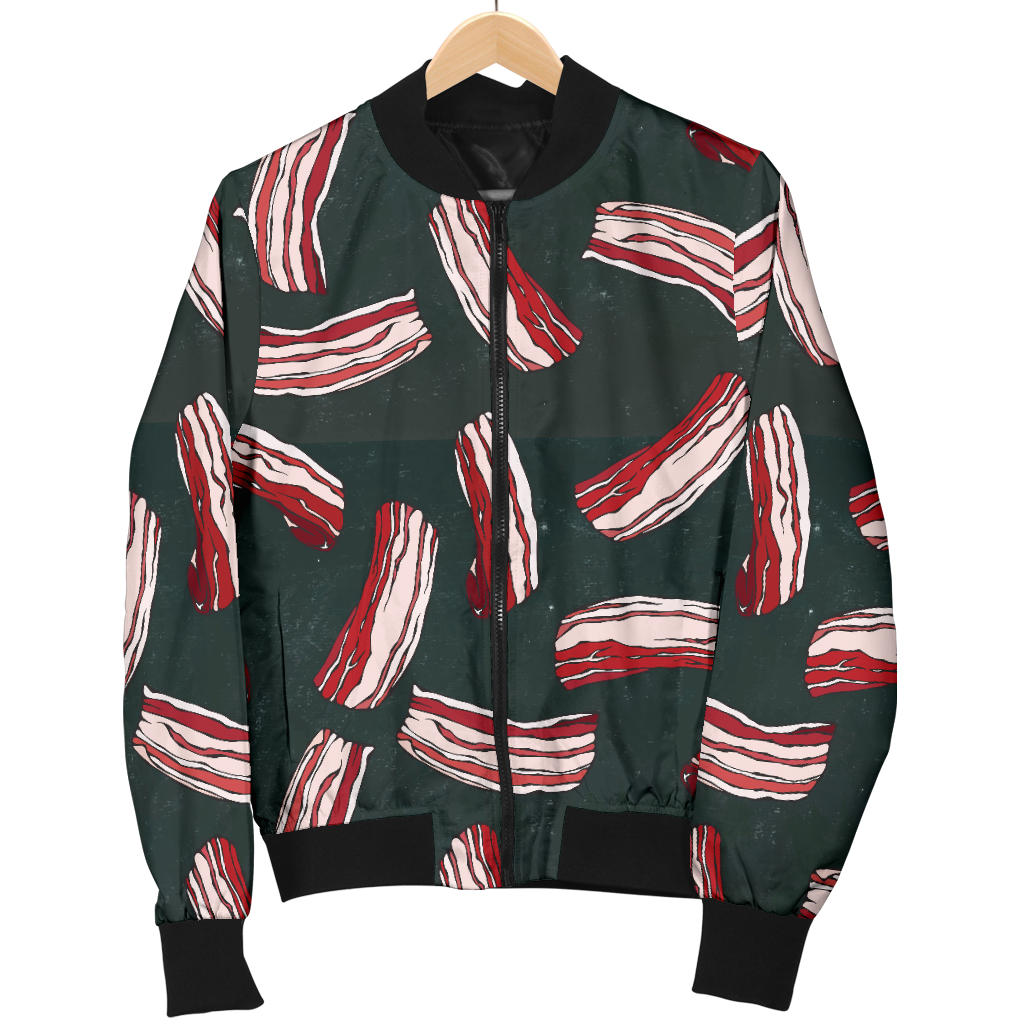 Bacon Pattern Print Design 02 Men Bomber Jacket