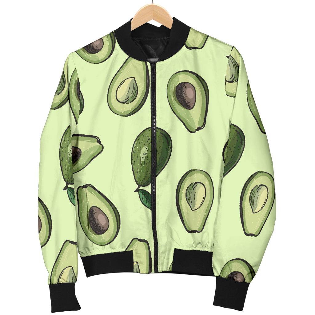Avocado Pattern Print Design 02 Men Bomber Jacket