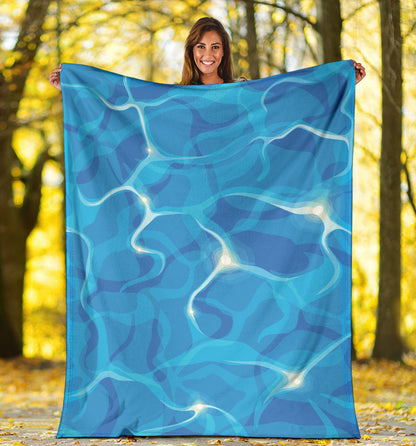 Ocean Reflex Pattern Print Design A02 Premium Blanket