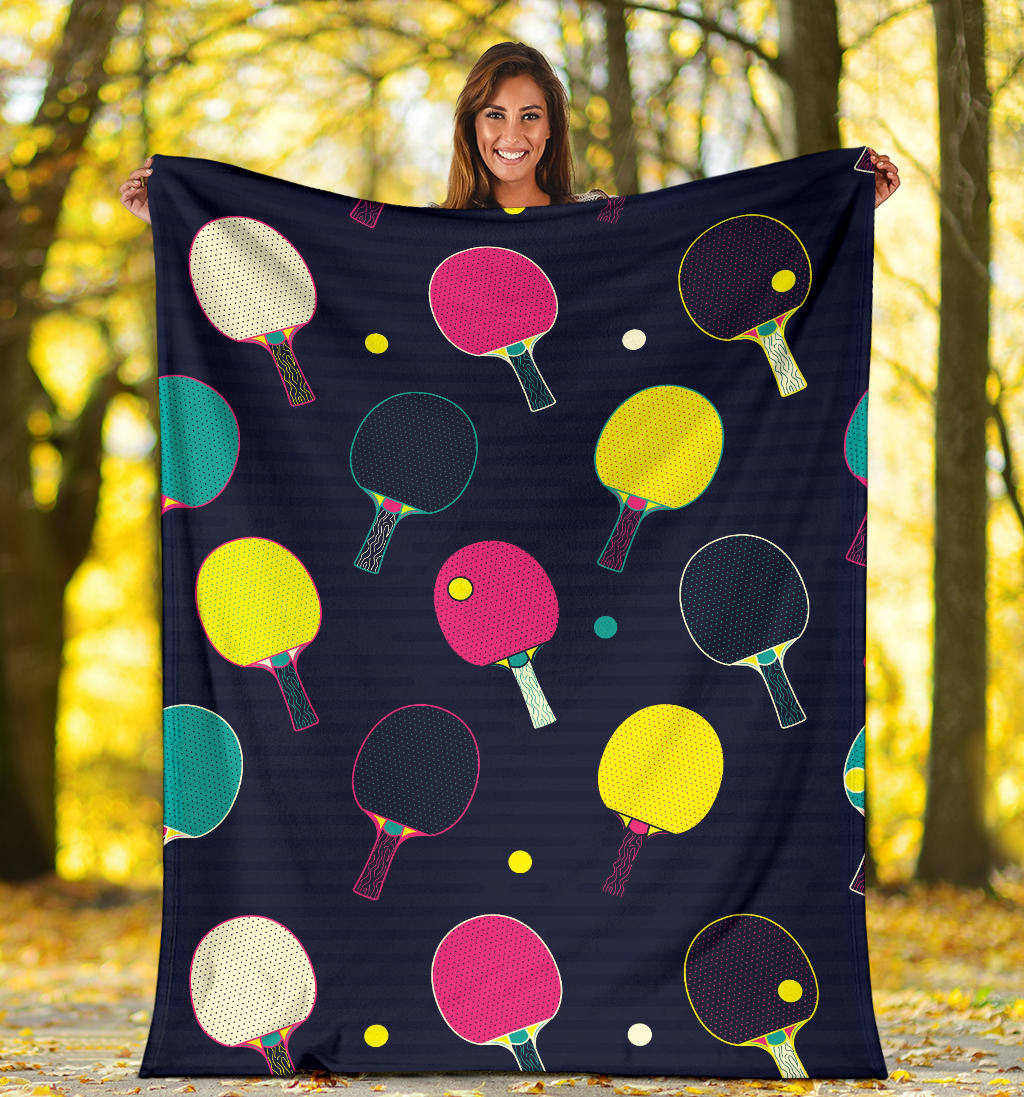 Ping Pong Pattern Print Design A04 Premium Blanket