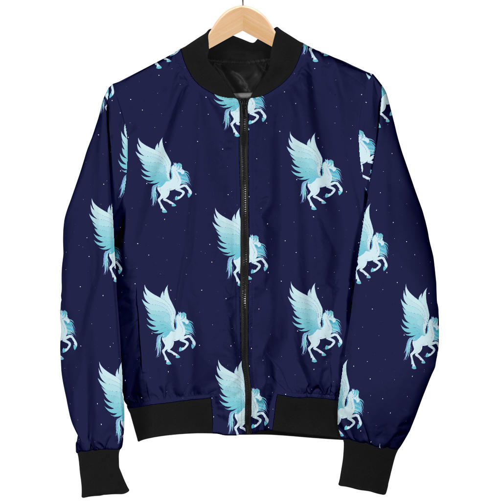 Pegasus Pattern Print Design 03 Men Bomber Jacket