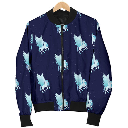 Pegasus Pattern Print Design 03 Men Bomber Jacket