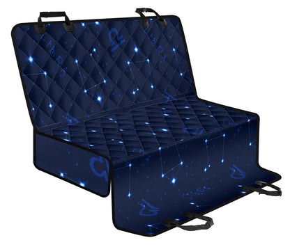 Libra Pattern Print Design 04 Rear Dog Car Seat Cover Hammock