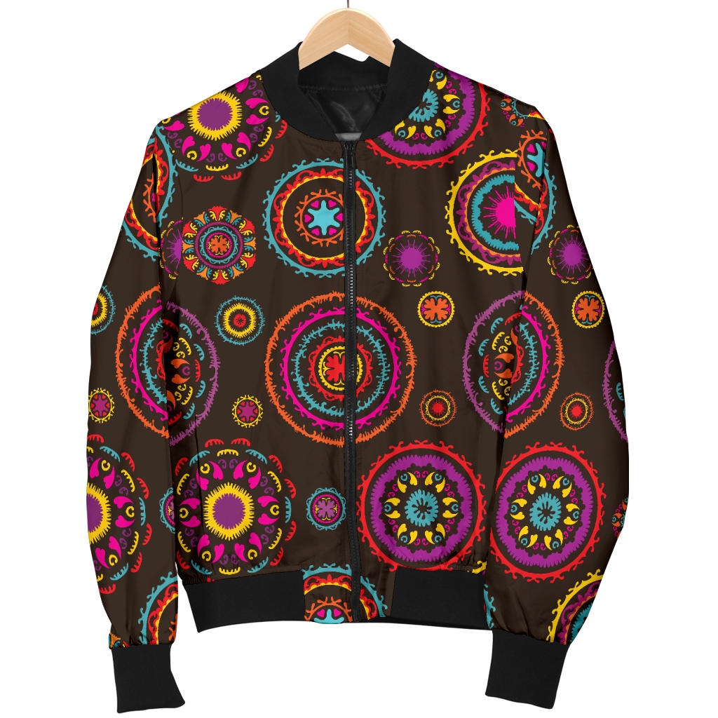 Bohemian Pattern Print Design 01 Men Bomber Jacket