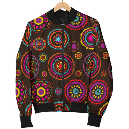 Bohemian Pattern Print Design 01 Men Bomber Jacket