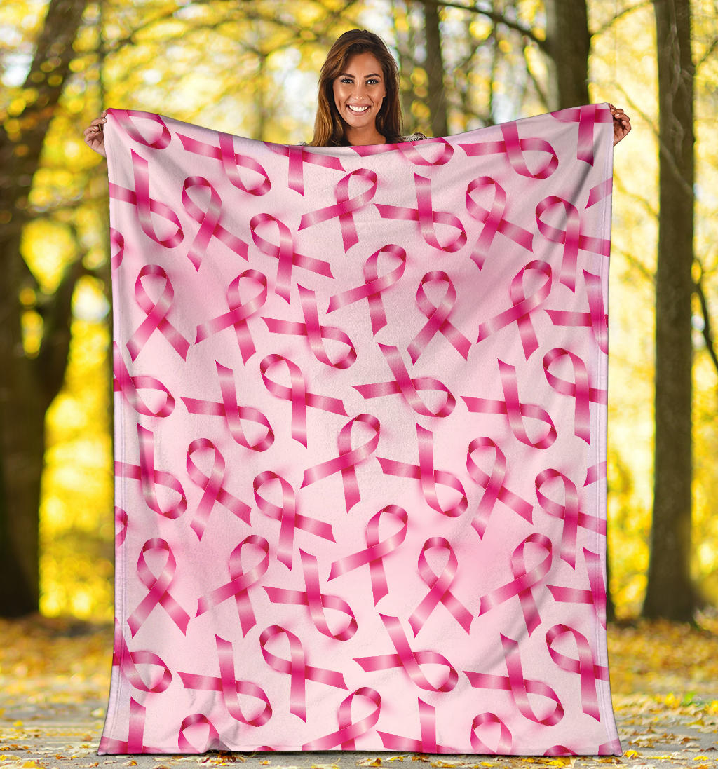 Breast cancer Pattern Print Design 04 Premium Blanket