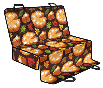 Pie Pattern Print Design A03 Rear Dog Car Seat Cover Hammock