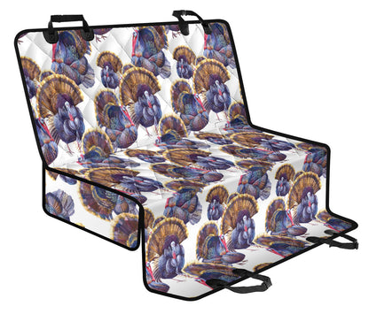 Turkey Pattern Print Design 01 Rear Dog Car Seat Cover Hammock
