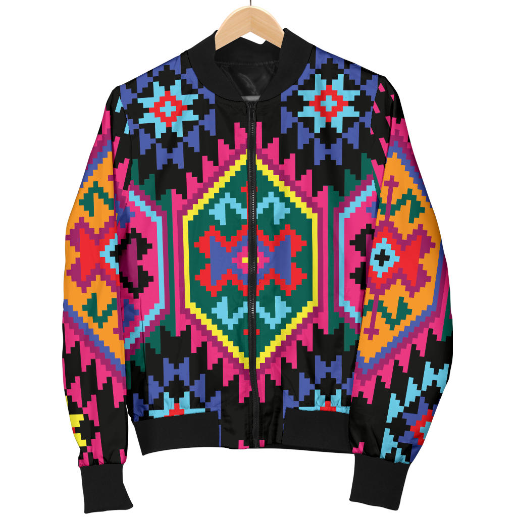 Mexican Pattern Print Design 02 Men Bomber Jacket