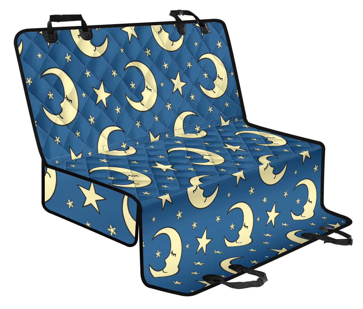 Moon Night Pattern Print Design 03 Rear Dog Car Seat Cover Hammock