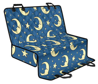 Moon Night Pattern Print Design 03 Rear Dog Car Seat Cover Hammock