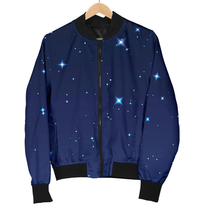 Night sky Pattern Print Design A01 Men Bomber Jacket