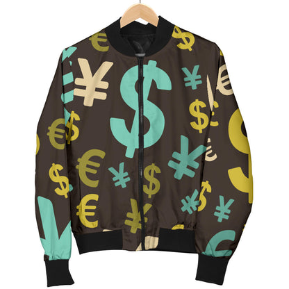 Money Pattern Print Design 01 Men Bomber Jacket