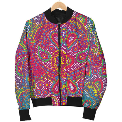 Boho Pattern Print Design 02 Men Bomber Jacket