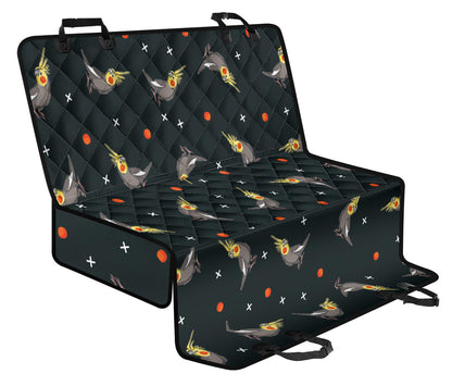 Cockatiel Pattern Print Design 02 Rear Dog Car Seat Cover Hammock