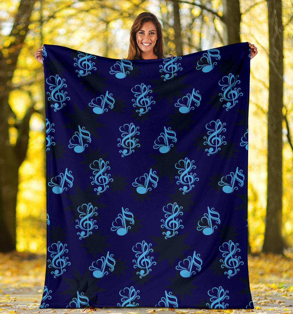 Music note Pattern Print Design A04 Premium Blanket