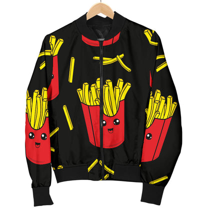 French Fried Pattern Print Design 03 Men Bomber Jacket