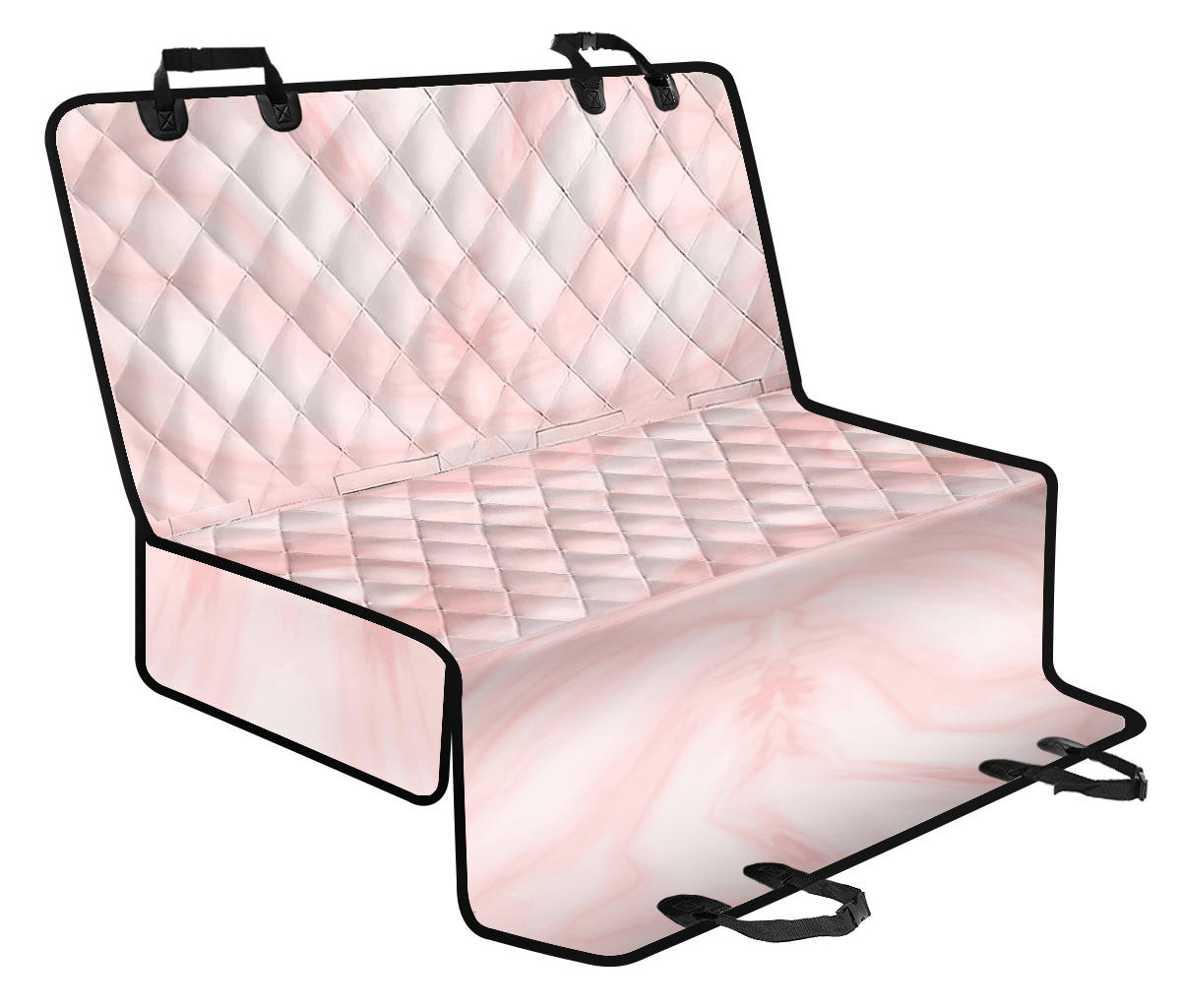 Marble Pattern Print Design 03 Rear Dog Car Seat Cover Hammock