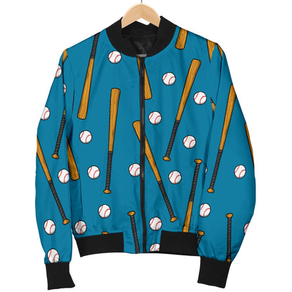 Baseball Pattern Print Design 01 Men Bomber Jacket