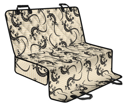 lizard Pattern Print Design 02 Rear Dog Car Seat Cover Hammock