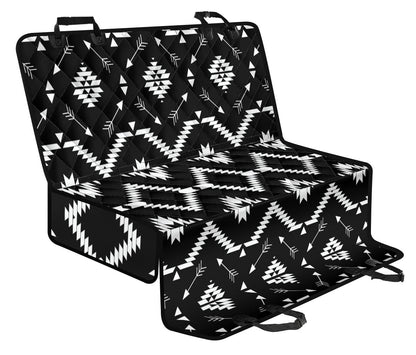 Native Pattern Print Design A04 Rear Dog Car Seat Cover Hammock