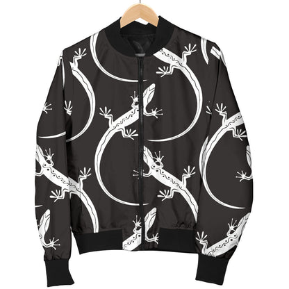 lizard Pattern Print Design 01 Men Bomber Jacket