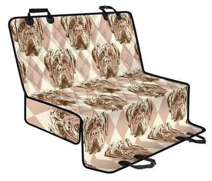 Mastiffs Pattern Print Design 01 Rear Dog Car Seat Cover Hammock