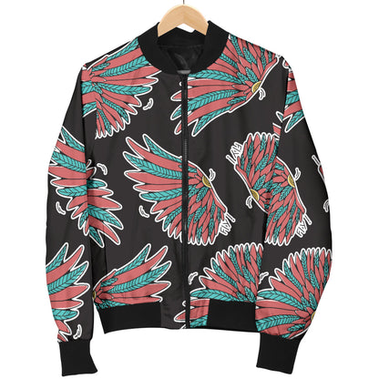 Angel Wings Pattern Print Design 05 Men Bomber Jacket