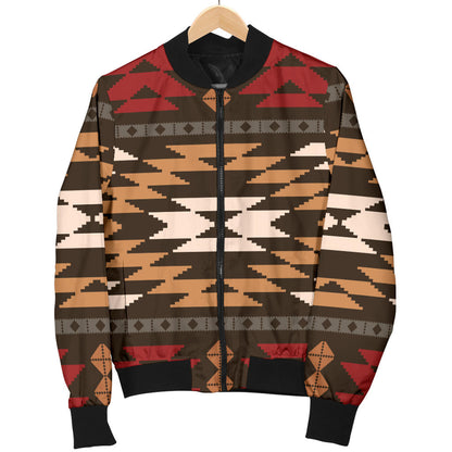 Native Pattern Print Design A02 Men Bomber Jacket