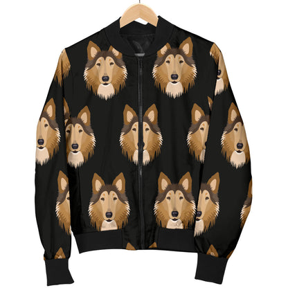 Collies Pattern Print Design 01 Men Bomber Jacket