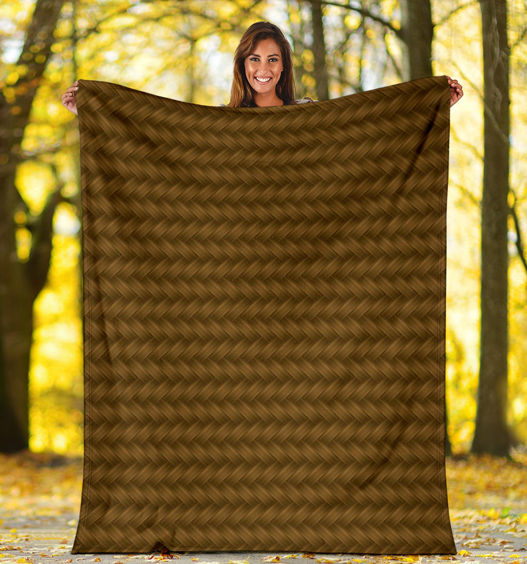 Cable Knit Pattern Print Design 02 Premium Blanket