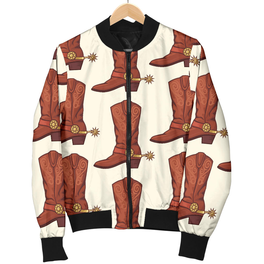 Cowboy Pattern Print Design 06 Men Bomber Jacket